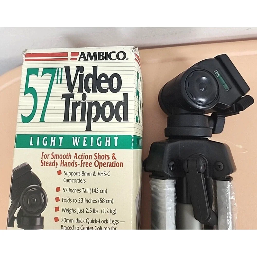 Vintage Ambico V-0554 Tripod Camcorder/8mm Very‎ light 57